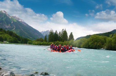 Rafting auf dem Lech Rafting auf dem Lech